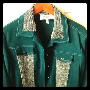 NWOT 👒 Perfect never worn St. John green jacket